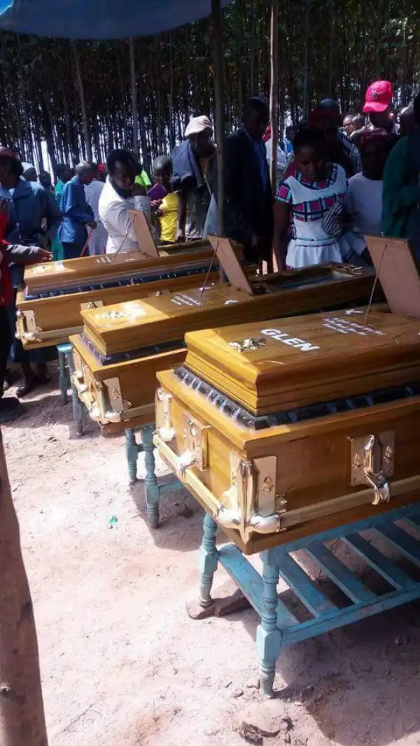 SO SAD!! Burial Of 3 Brothers Who Were Murdered & Dumped In River (Photos)